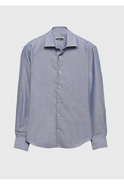 Ramsey Синя сорочка Regular Fit з класичної 100% бавовняної тканини