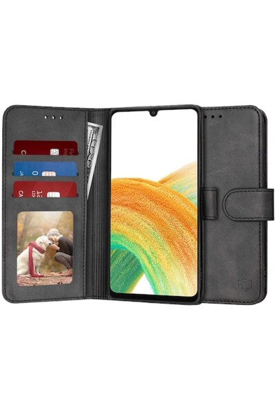 Techsuit Husă de protecție înaltă pentru Samsung Galaxy A33 5G, jurnal Petite Tuds Protect, piele PU, intensă