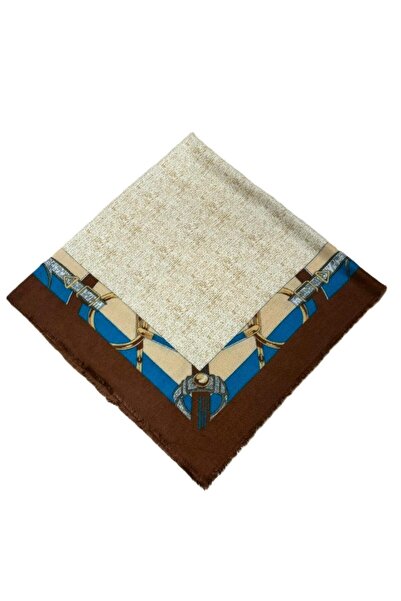 Nish&Chic Patterned Wool Square Shawl