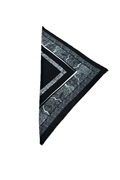 Nish&Chic Patterned Wool Square Shawl