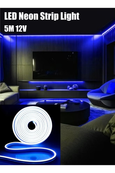 Generic LED Neon Light Strip, 16.4ft/5m, 12V RGB Light Rope, Waterproof IP65, Cuttable Neon Sign