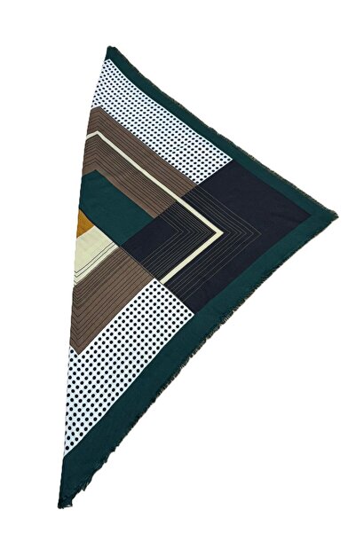 Nish&Chic Patterned Wool Square Shawl