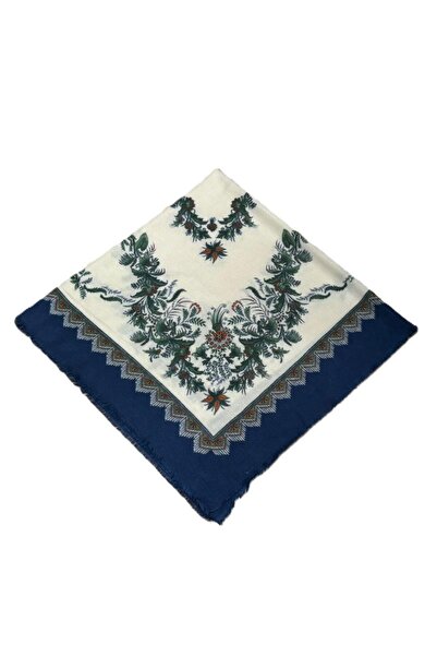 Nish&Chic Patterned Wool Square Shawl