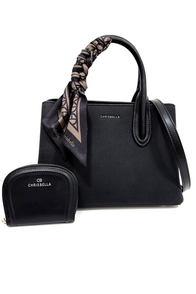 Chrisbella Handbag with detachable Straps and Wallet (L 26x11x18 cm) colour: ...