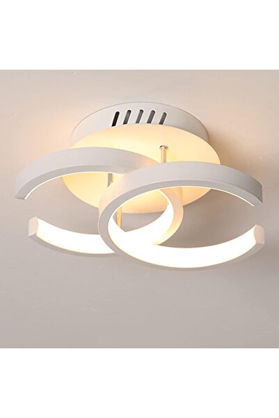 LEDIGANT Lustra LED 16W - 2 Cercuri deschise, 3 trepte de culoare, Design Mod...