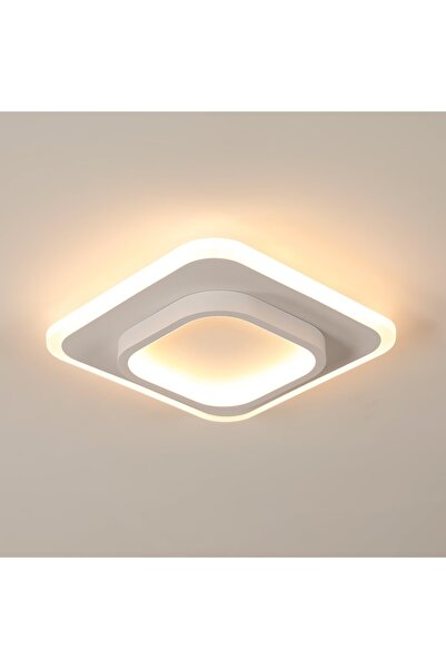 LEDIGANT Lustra LED 20W - 2 Patrate, 3 trepte de culoare (Alb Rece, Neutru, C...