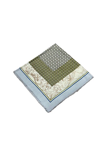 Nish&Chic Patterned Wool Square Shawl