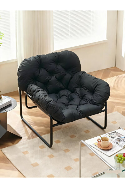 Enjoylifeme Modern Accent Chair, Comfy Living Room Chair with Metal Frame,Upholstered Armchair with Soft Cushion