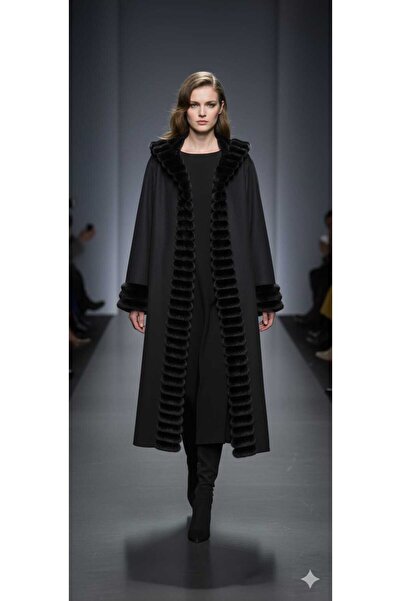 HMR سترة فرو طويل