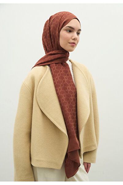 Freshscarfs Monogram Cotton Flosh Jacquard Shawl Tile