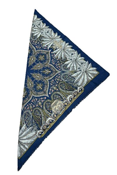 Nish&Chic Patterned Wool Square Shawl