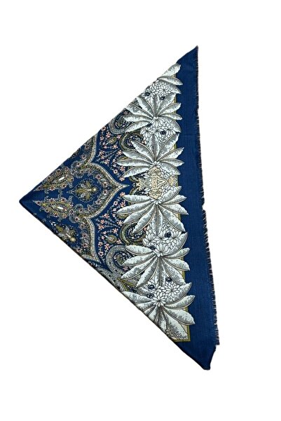 Nish&Chic Patterned Wool Square Shawl