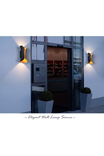 OEM Modern 10W Indoor/Outdoor Wall Light, Up/Down Metal Wall Lamp, 3000K Warm White