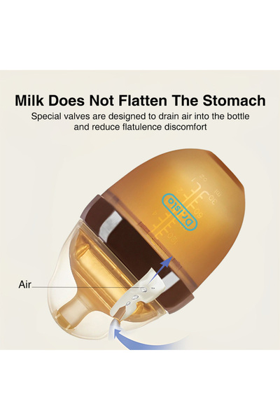 dr.Isla 150ml Baby Bottle With Handle Anti-Choking Nano Silver Antibacterial For 0-3 months Newborn