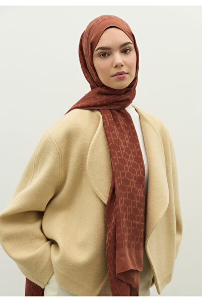 Freshscarfs Monogram Cotton Flosh Jacquard Shawl Tile