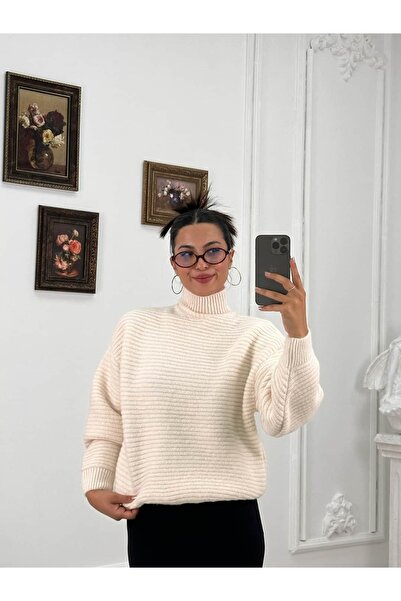 Kyra Studios 346 Muadil Premium Cotton Neck Sweater