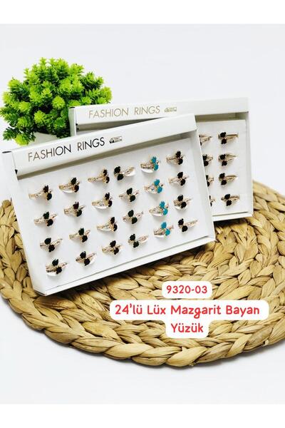 Sedef 9320 Lüks Mazgarit Yüzük 24'lü