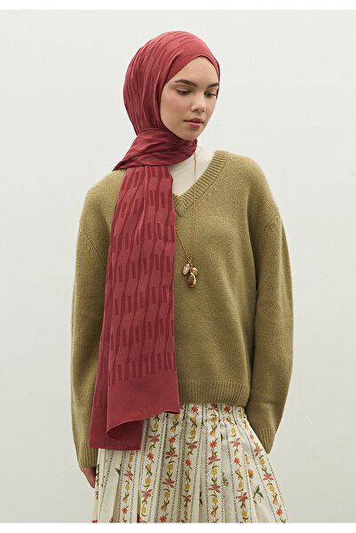 Freshscarfs Nara Cotton Flower Jacquard Shawl Cherry Blossom