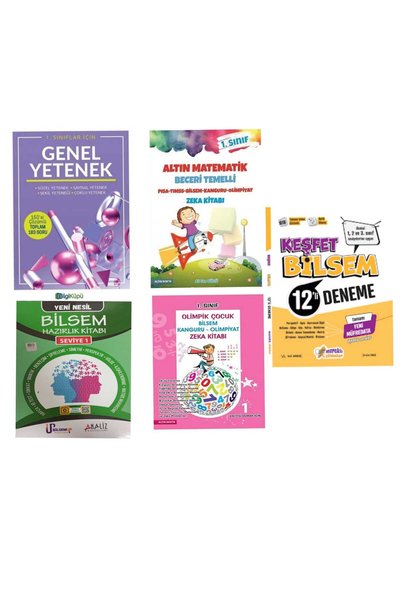 Tudem Yayınları 1. Sınıf Bilsem Sınava Hazırlık Seti Genel Yetenek Olimpiyat ...