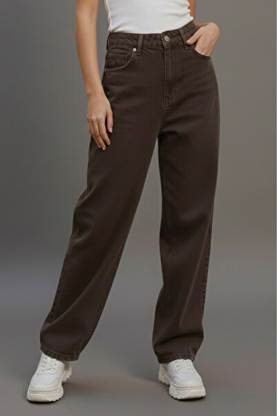 TOFİSA Palazzo Jeans Brown - 28060-Brown