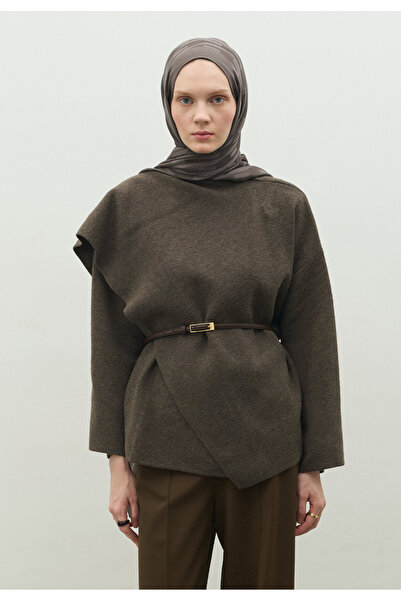 Freshscarfs Nara Cotton Flower Jacquard Shawl Smoke