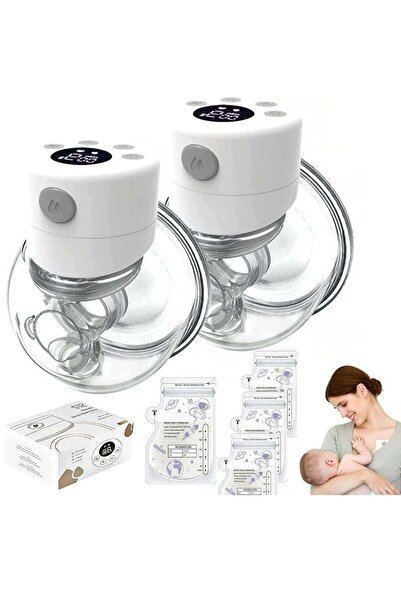 Gonice مضخة ثدي قابلة لإعادة الشحن وقابلة للارتداء بدون استخدام اليدين، عبوة ...