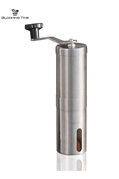 BLOOMING TIME مطحنة حبوب قهوة محمولة يدوية مصنوعة من الفولاذ المقاوم للصدأ، سهلة الفك والحمل والتنظيف