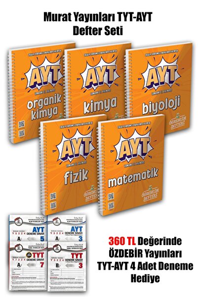 Murat Yayınları 2026 YENİ BASKI AYT Matematik - Biyoloji - Fizik - Kimya - Or...