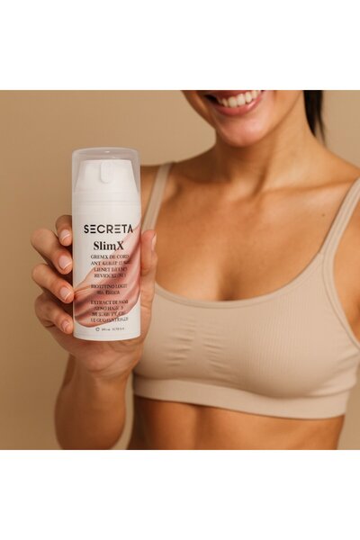 SECRETA SlimX – Anti-Cellulite Body Cream with Marine Biotechnology, Toning & Hydration, 100 ml