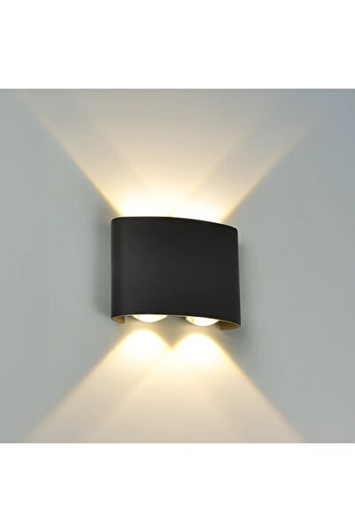 Alessandro DESIGN Outdoor and Indoor LED Wall Lamp, 4 Sources x 1W, IP65, ABS...