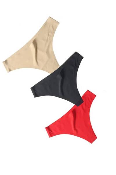 Hüma Collection Jogger Eşofman Altı lazer kesim iz yapmaz TANGA külot 3 adet