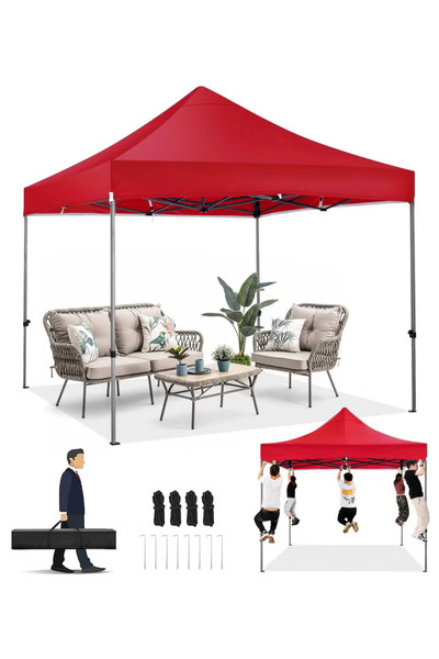 CIMIA مظلة خارجية قابلة للطي، مظلة خارجية، 3×3 أمتار، مظلة حديقة