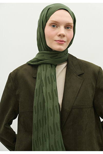 Freshscarfs Nara Cotton Flower Jacquard Shawl Leaf