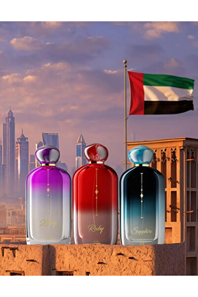 Ahmed Al Maghribi Xtasy, Ruby & Sapphire Combo – 3 × 100ml Premium Set