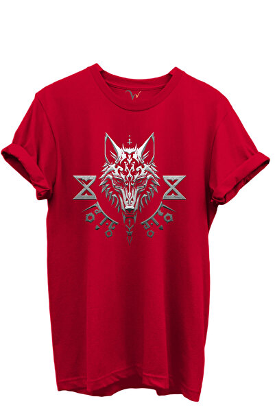 WİDİ Kurt and Turk Special Collection Series-1 Design Printed 100% Cotton T-Shirt