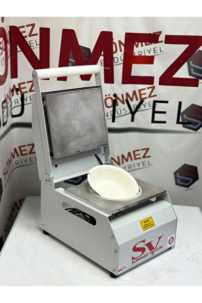 SÖNMEZ ENDÜSTRİYEL Sönmez Vakum 20 Cm Yuvarlak Karton Tabak Kapatma Makinesi ...