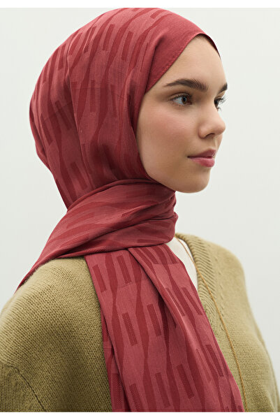 Freshscarfs Nara Cotton Flower Jacquard Shawl Cherry Blossom