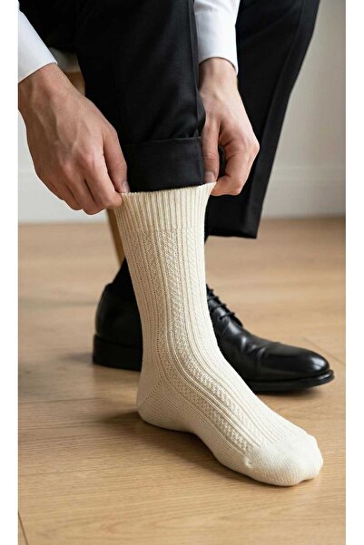 LAGRANZE Вълнени мъжки чорапи от жакардова вълна Wool Prime
