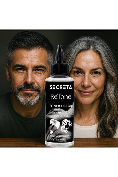 SECRETA ReTone Hair Toner 100ml – dye-free solution for reducing gray hair, repigmentation