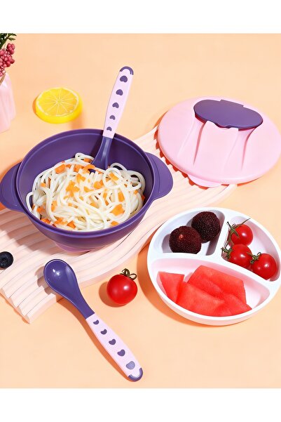 Generic Training Bowl for Children Suction Bowl Portable Non-Slip, Shatterproof Rubber Bowl for Babies