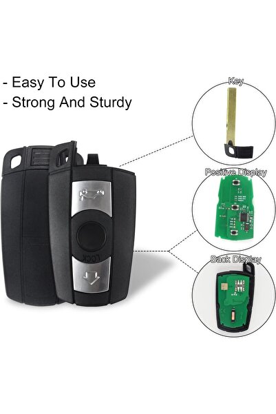 Generic FLYPIG Remote Key Fob for BMW 3/5/6 Series 315MHz (KR55WK49123/KR55WK49127)