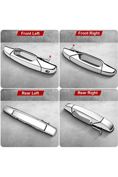 Generic FAERSI 4pcs Exterior Chrome Door Handle Set for Chevy/GMC/Cadillac 2007-2014