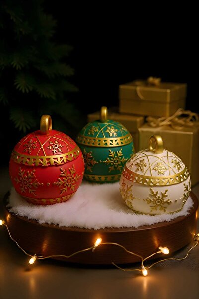 Dolce Kış Işıltısı Seti ( Üçlü Mum Seti )