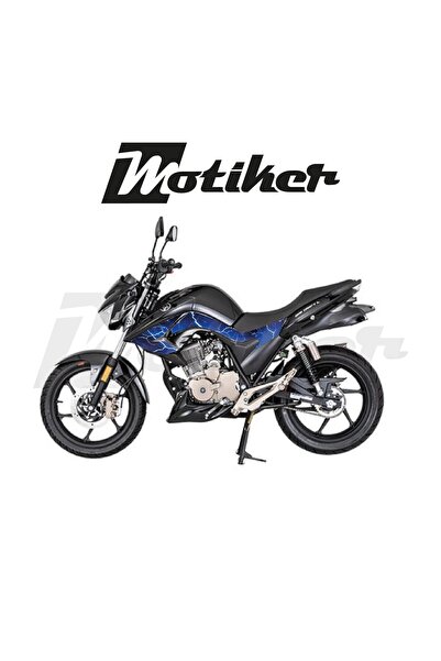 Motiker Mondial Drift L Orta Şase ve Ön Grenaj Mavi Şimşek Sticker Etiket Kap...