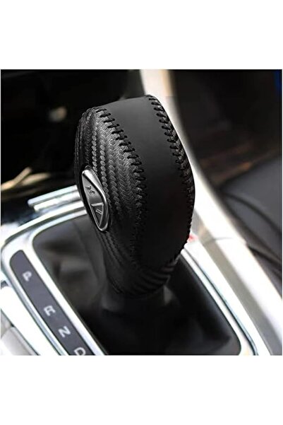 Generic غطاء مقبض ناقل الحركة من الجلد الصناعي من DEYTOP (ألياف الكربون مع غر...