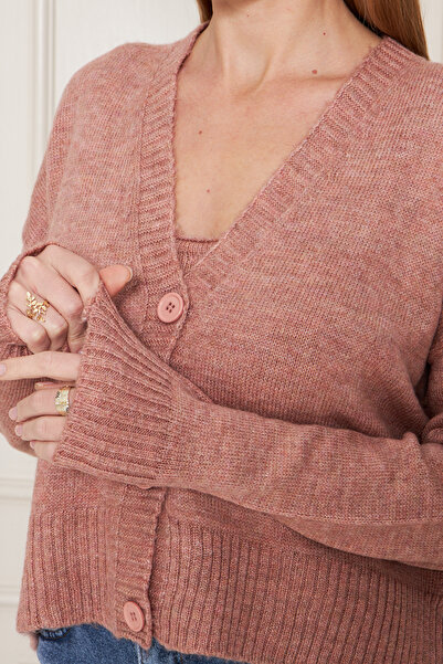 GND Women's Strap Tank-Cardigan 2-Piece Knitwear Set