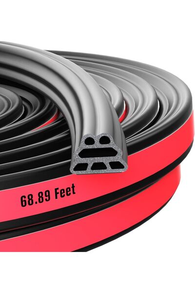 Generic SOZATO Car Door Seal Strip, 3-Layer Pyramid Rubber Weather Stripping ...
