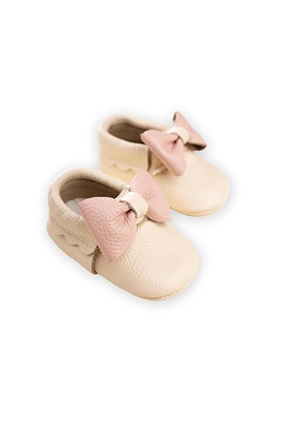Cigit Leather baby shoes size 17-21 ecru powder