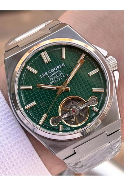 Lee Cooper Automatic Movement Prx Case Italian Bracelet Gift 5 Atm Men's Wristwatch Ot.L08229.370