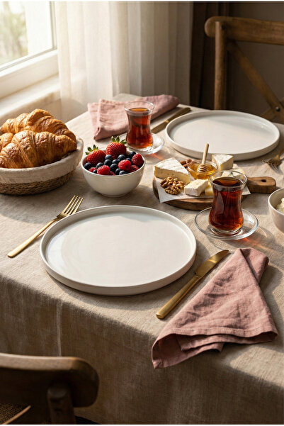 Heda Porselen Set of 2 Venus 24 cm Porcelain Serving Plates